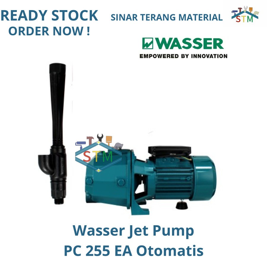 Mesin Pompa Air Jet Pump Wasser PC 255 EA - Otomatis / Tabung / Tanpa Tabung