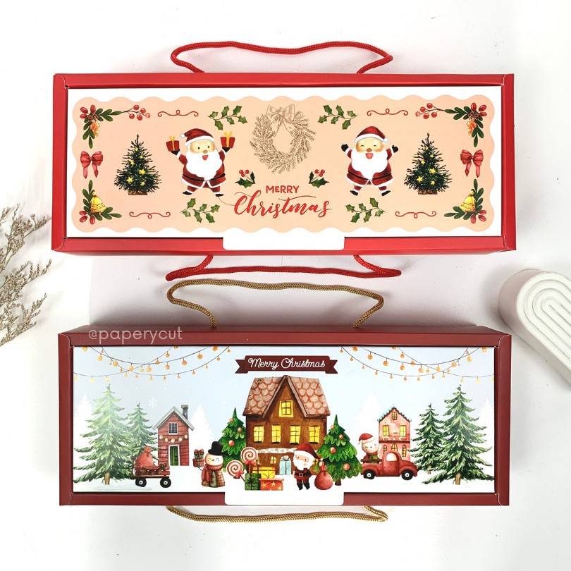 

Box Kotak Kue Cookies Natal / Christmas 32 x 11 x 6.5 cm - 2 Wall