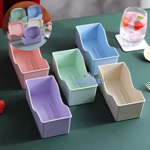 Rak Piring Plastik Mini Organizer Box Holder Wadah Piring Mangkok Sendok Kitchen Tools Serbaguna