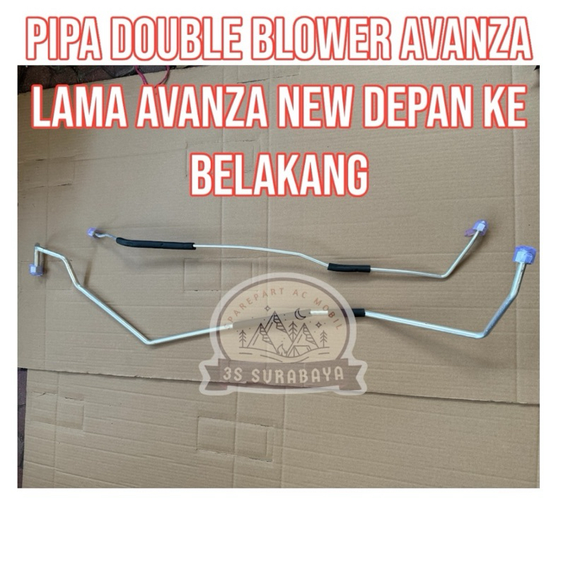 Pipa Selang Ac Mobil Avanza Veloz New Depan Ke Belakang Double Blower (Baru/New)