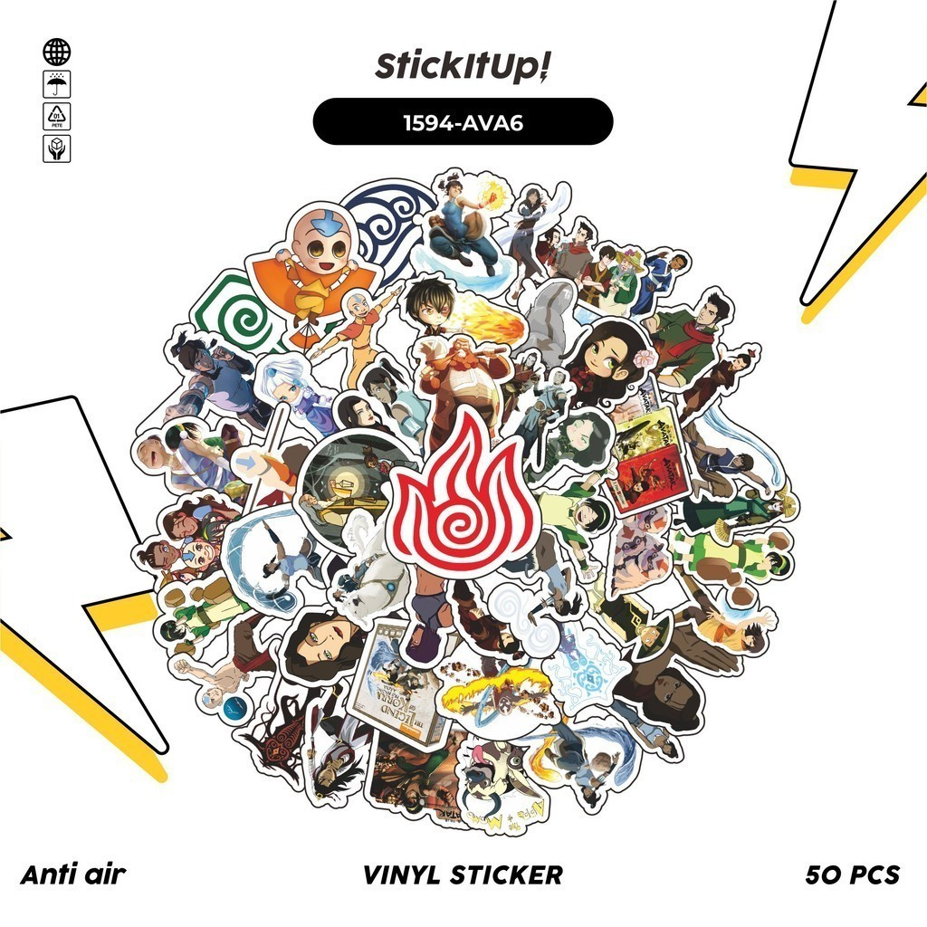 

COD✨ 100 Pcs Stiker NICKELODEON SERIES AVATAR BENDER CHARACTER MIX 06 Lucu Anti Air Untuk Dekorasi Notebook Sepeda Skateboard Handphone DIY