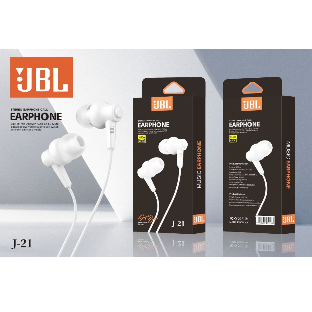 Handsfree jbl JB MEA7 J06 J19 J20 J21 PM19 Extra Bass Hi-Res Audio High Bass Super bass Super Bass u