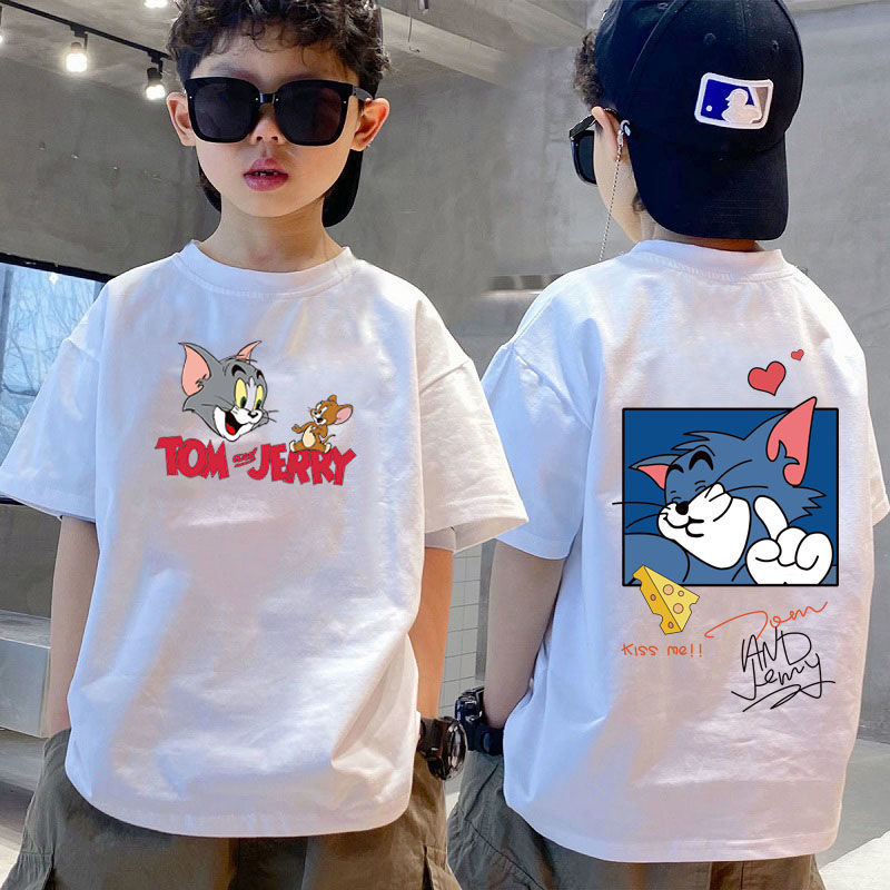 Kaos Anak Laki Laki Perempuan 0-12 Tahun Lengan Pendek / Baju Atasan Oversize Sablon Depan Belakang 