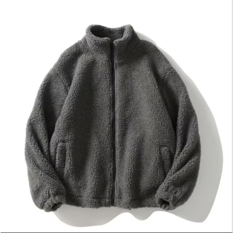 JAKET BULU SHERPA PRIA DEWASA/JAKET BULU PRIA MUSIM DINGIN