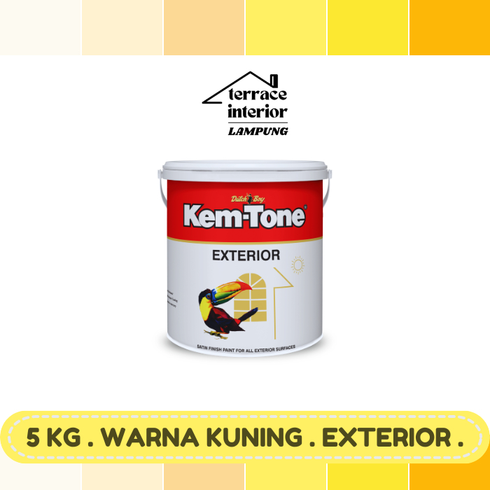 Cat Tembok Kemtone Exterior Warna Kuning 5 Kg