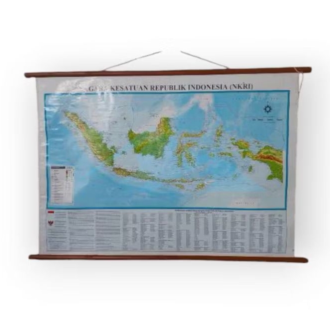 

Peta Indonesia NKRI ukuran 125x90cm