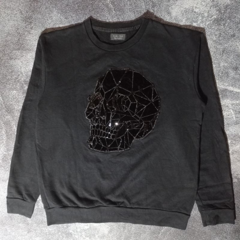 Crewneck Zara Man Skulls