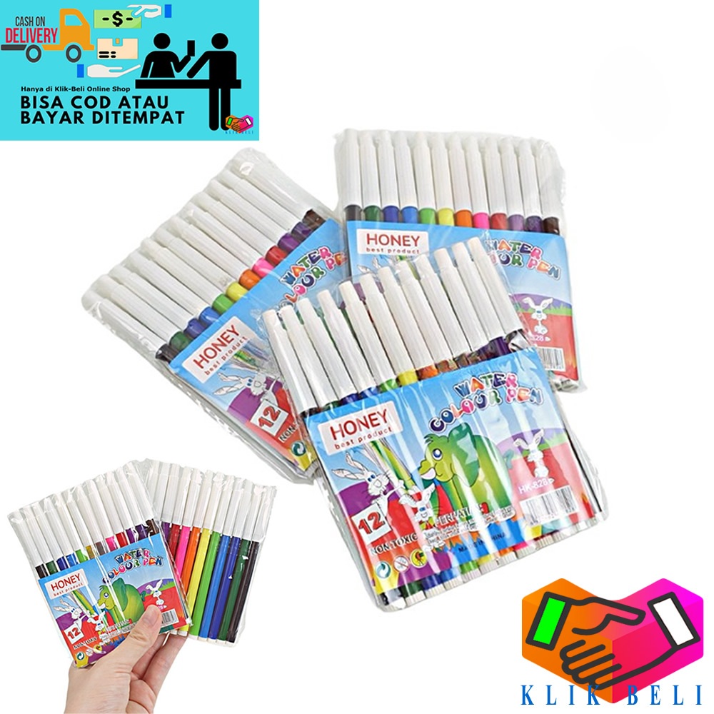 

Spidol Set Warna Mini 12 Pcs Color Pen Kecil Kode 828 Honey Spidol Anak Murah