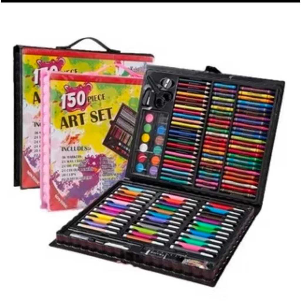 

PENSIL WARNA dan CAT AIR set 150pcs/crayon set dan water color pasint 150pcs/ krayon mewarnai