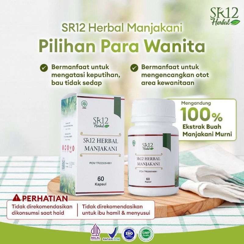 Manja SR12 KAPSUL & BUTIR ✅️ 100% extrak buah manjakani ✅️ Perawatan Wanita juga Pria
