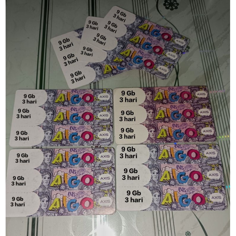 vocer axis 9 Gb 3 hari