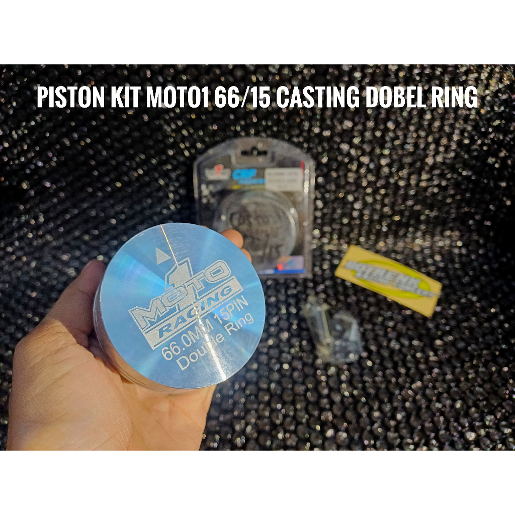 PISTON KIT SEHER SET 66 PIN 15 CASTING MOTO1