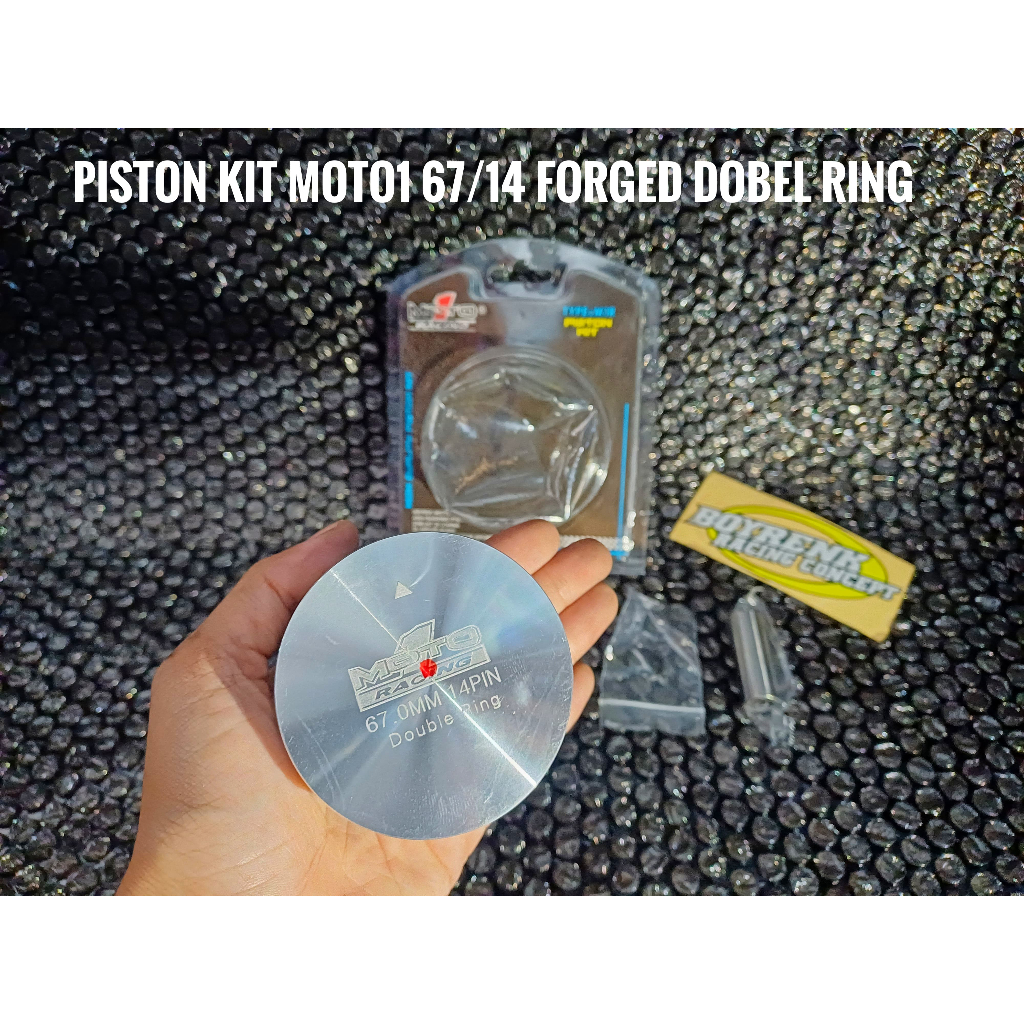 PISTON KIT SEHER SET 67 PIN 14 FORGED MOTO1