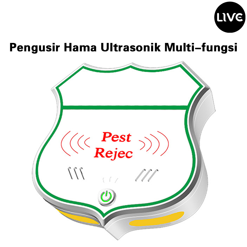 Ultrasonik Pengusir Tikus Serangga / Kelelawar / Nyamuk / Lalat / Tikus / Kecoak & Hama Lainnya Peng