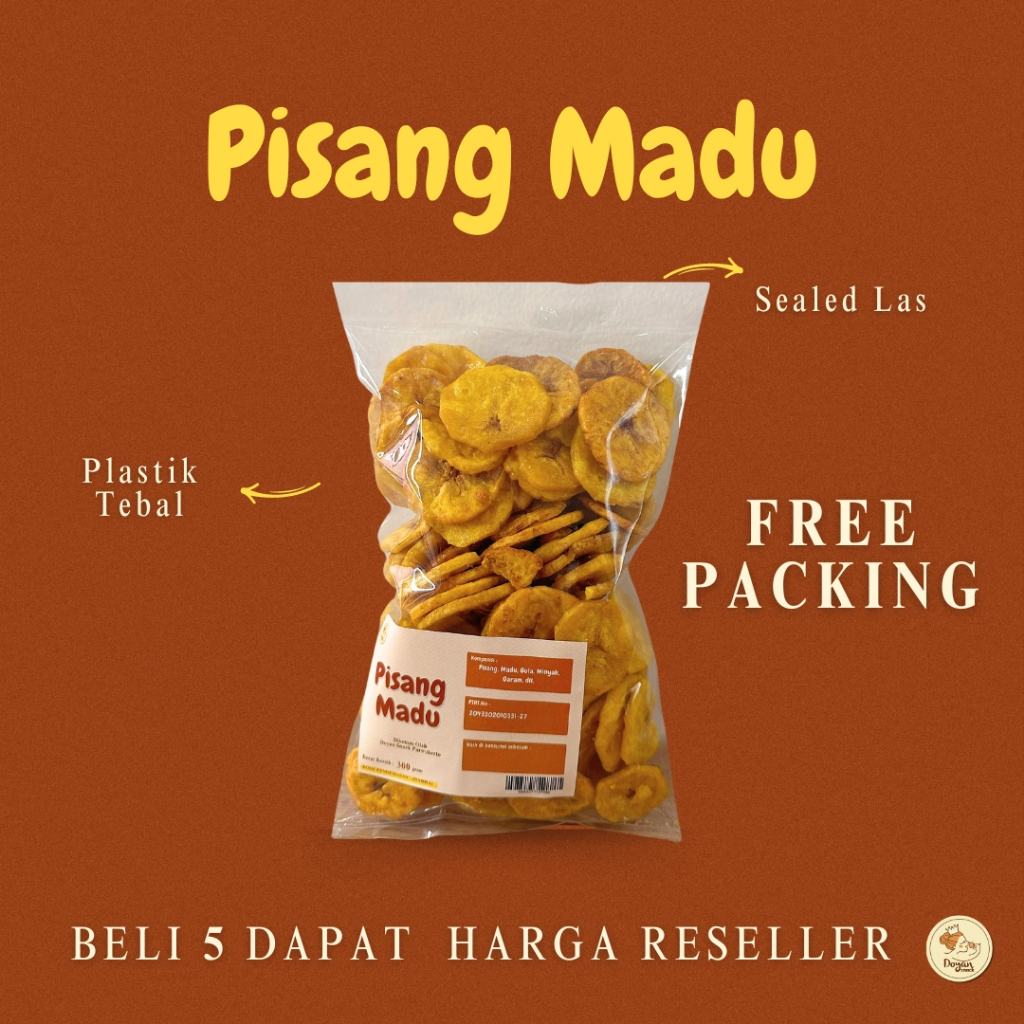 

PISANG MADU / KRIPIK PISANG MADU 300GR