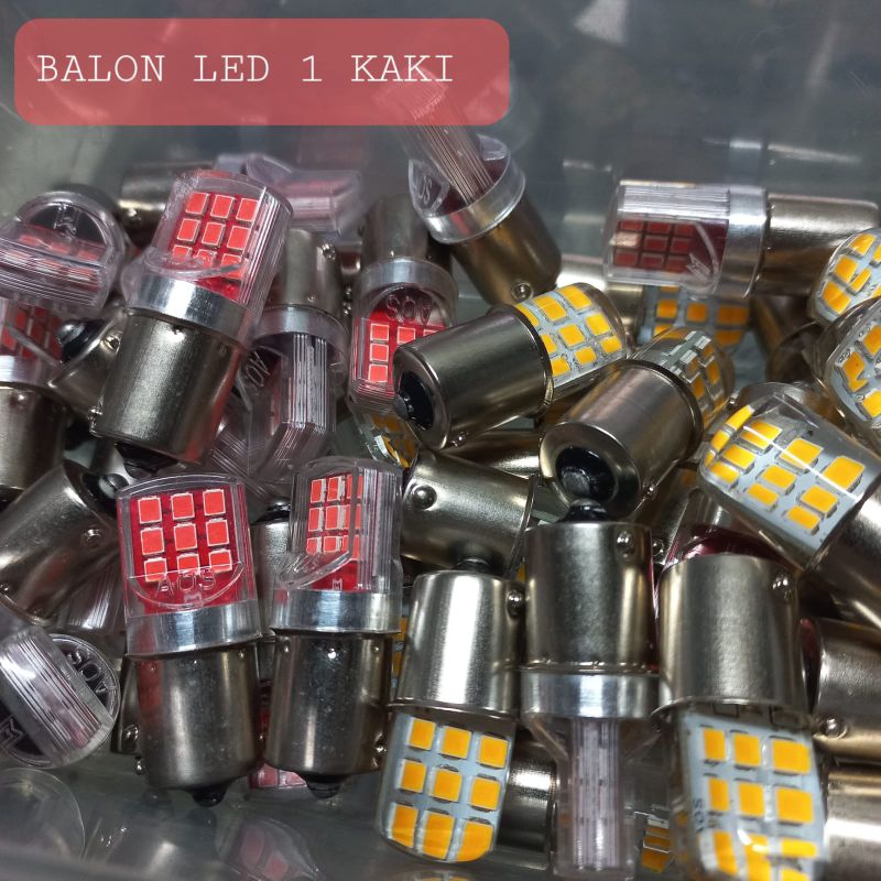 LED KAKI 1 SEIN STOP VESPA MOTOR MOBIL balon bolam bohlam reting