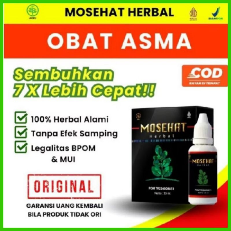 MOSEHAT Obat Asma Sesak Nafas Ampuh Herbal Original