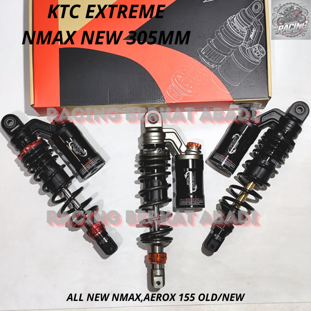 SHOCKBREAKER SHOCK TABUNG KTC EXTREME 305MM NMAX NEW AEROX 155 OLD AEROX 155 NEW ORIGINAL
