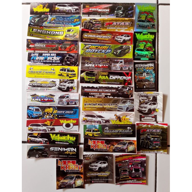 

Aneka stiker bus basuri terpopuler isi 100 stiker versi terbaru semua (RANDOM) free 10 stiker