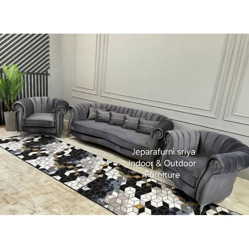 Sofa Tamu Kayu Jati Jepara I Sofa Mewah Jati Jepara Kursi Tamu Jati