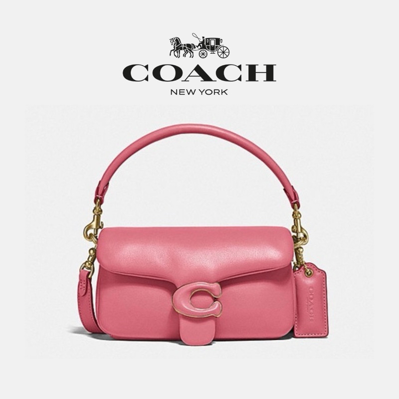 (Original 100%) COACH PILLOW TABBY Mini SHOULDER BAG 18 Candy Pink (COACH C3880)
