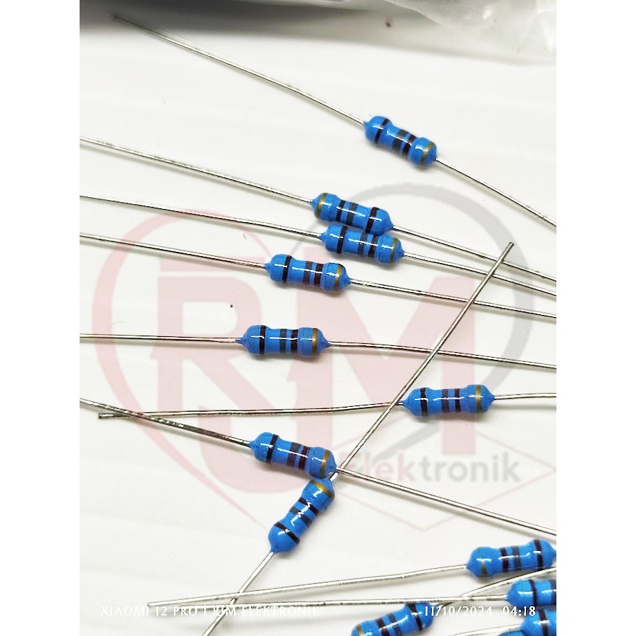 100 pcs resistor 1/ 4 watt 180 ohm metal film