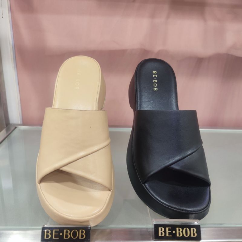 Sandal Slop Wedges Casual Wanita BE.BOB Original