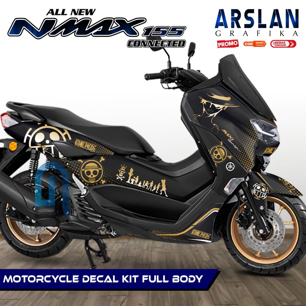 Stiker Nmax New Connected / Decal Nmax New 2020 - 2022 Full Body Variasi / Desain One Piece