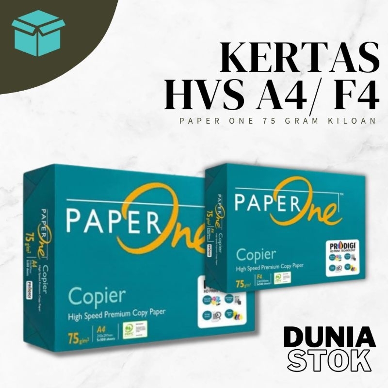 

PaperOne Kertas HVS A4 F4 75gsm Putih 1 KG 200 Lembar
