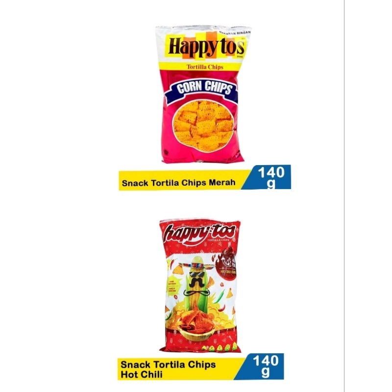 

HAPPYTOS SNACK TORTILLA CHIPS 140g