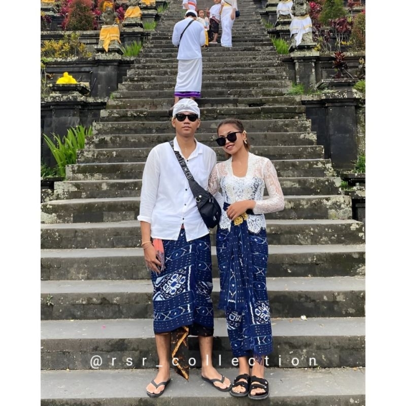 Set Couple Blanket Premium//Set Couple Saput Pria Bali//Set Couple Kamen Selendang Etnik Murah//Set 