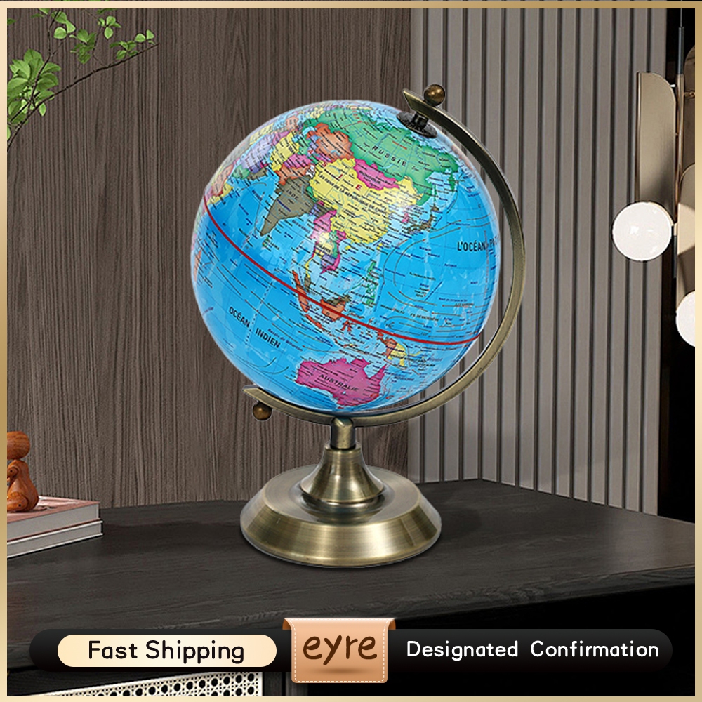 

Eyre Jaminan Kualitas 16 Cm/14 Cm Emas Peta Dunia Dunia 360 Berputar dengan Berdiri Sekolah Geografi