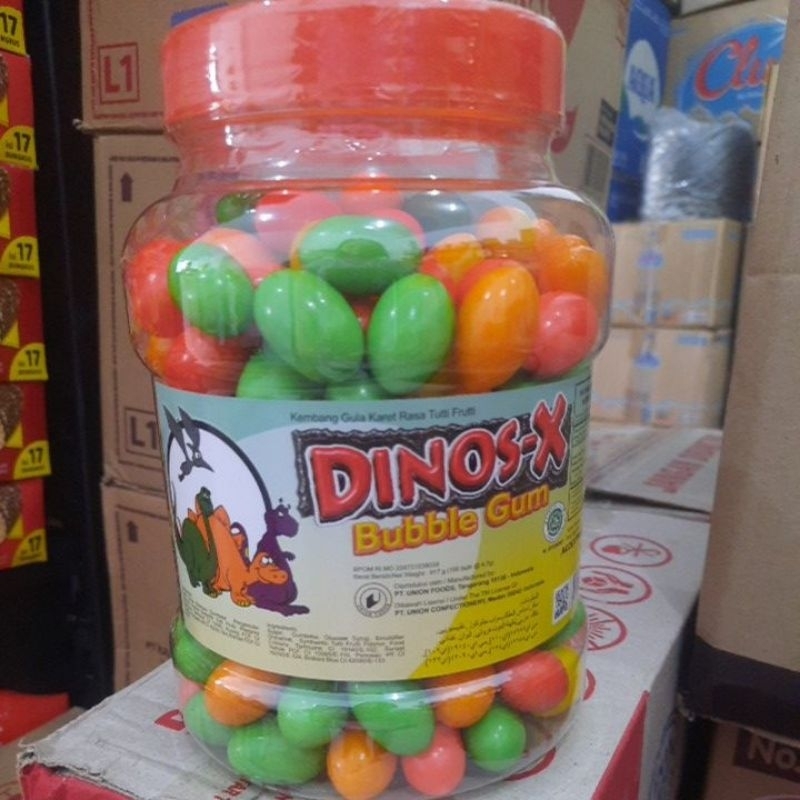 

permen dinos x bubble gum