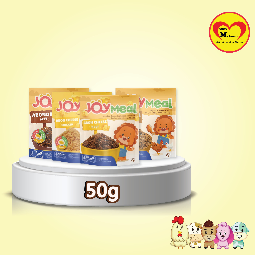 

JoyMeal Abon Cheese Beef / Cheese Chicken / Abonori Beef / Abonori Chicken 50gr / Toko Makmur Kapas Krampung