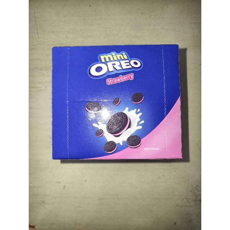 

MINI OREO varian rasa STRAWBERRY10 SACHET 10 x 20.4Gr