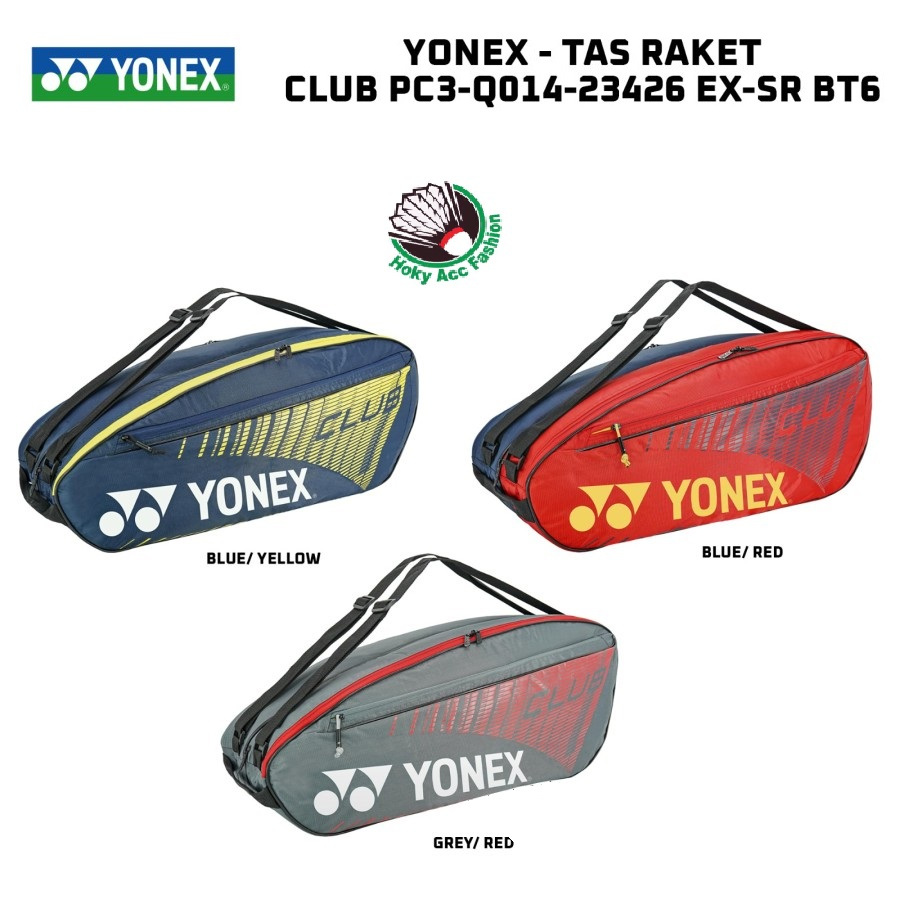 TERBARU  Tas Raket Badminton Yonex Raqcuet Bag Club PC3 23426 EX-SR BT6 Original
