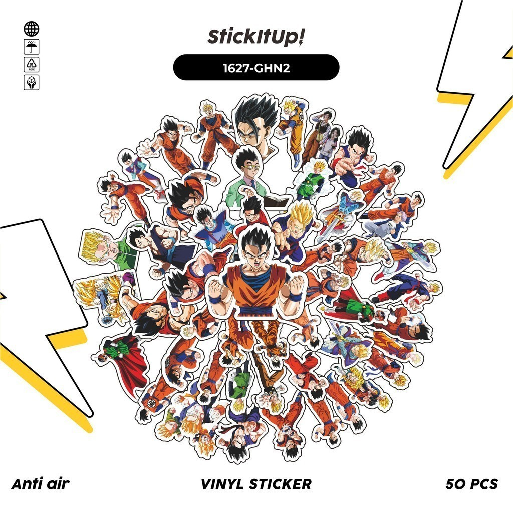 

COD✨ 100 Pcs Stiker DRAGONBALL CHARACTER GOHAN Lucu Anti Air Untuk Dekorasi Notebook Sepeda Skateboard Handphone DIY