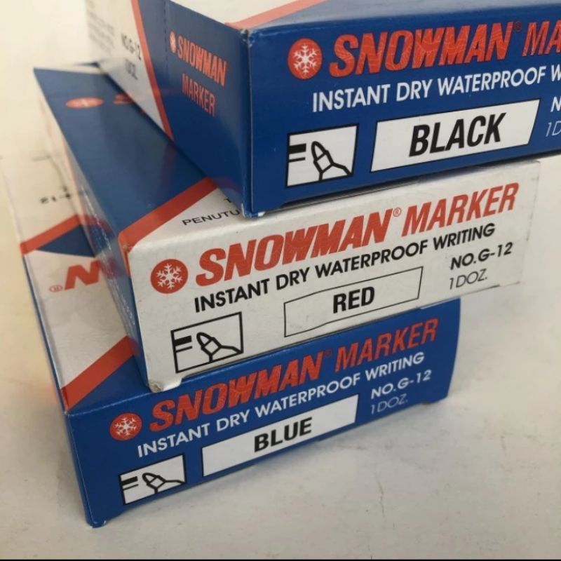 

spidol permanen marker SNOWMAN G-12