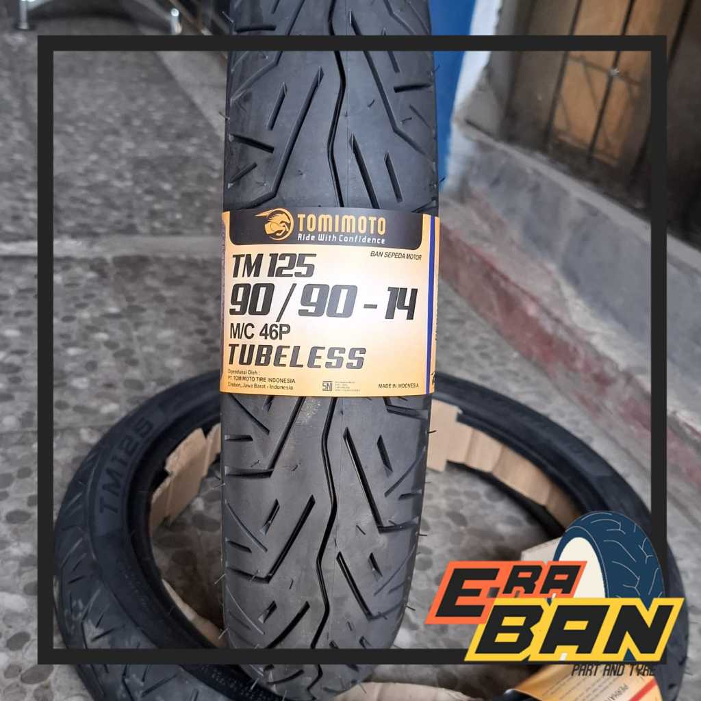 BAN LUAR TOMIMOTO TM125 90 90 RING 14 TUBELESS DSOFT DONAT