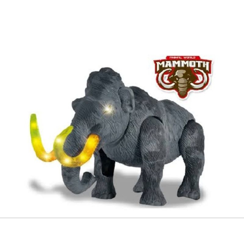 evotoys Palembang || MAINAN ANAK MAMMOTH BATERAI BERJALAN FAN SUARA