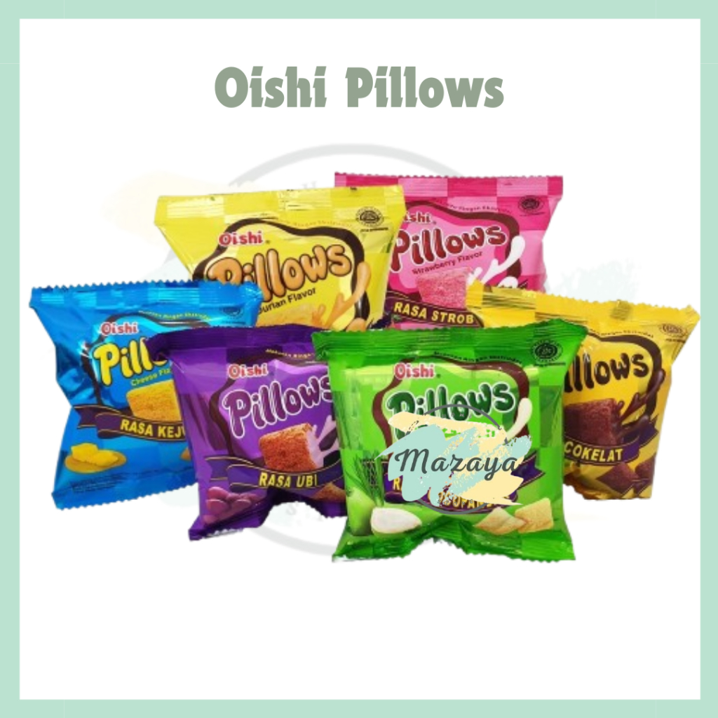 

OISHI PILLOWS SACHET RENCENG NETTO 20 PCS X 7 GR - MAZAYA HOMESTORE