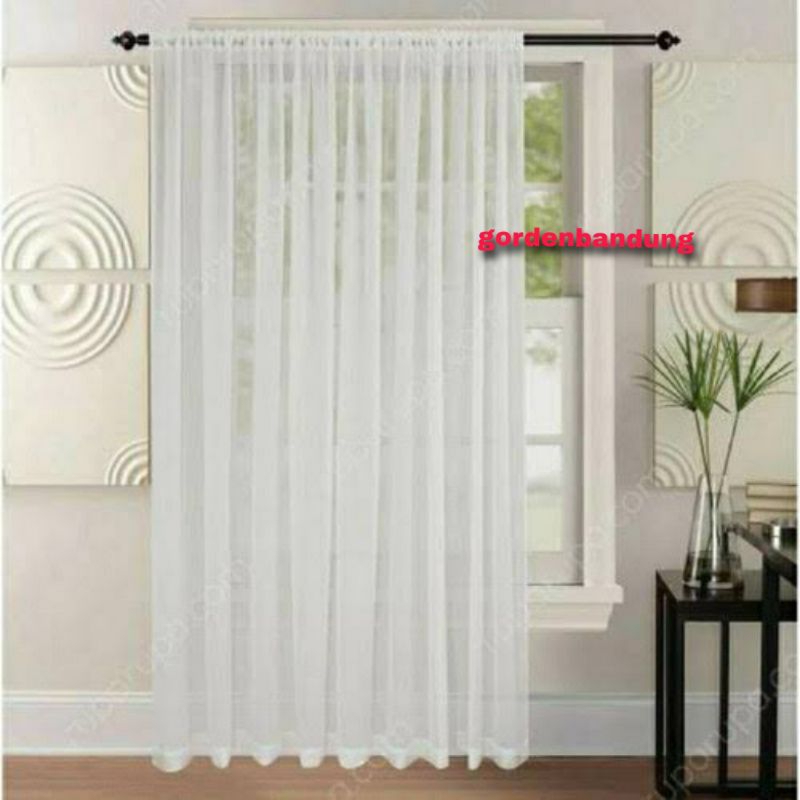 vitrase premium gorden vitrase polos putih / daleman gorden / vitrase polos minimalis / vitrase mode