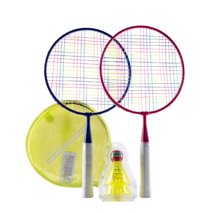 PERFLY BR Raket Badminton Anak 1 Set Dan 2 Kok Plastik Ideal