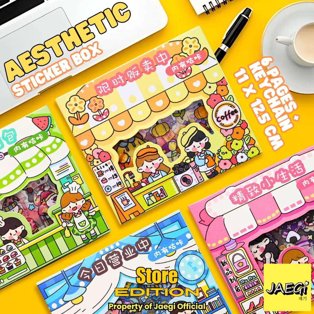 

JAEGi - Sticker Set DIY Gantungan Kunci Motif Girl Store Edition