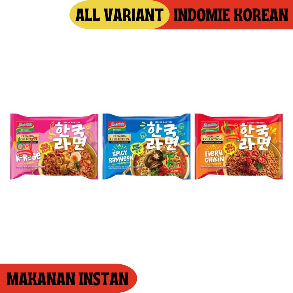 

Indomie Korean Ramyeon Kuah & Goreng All Variant
