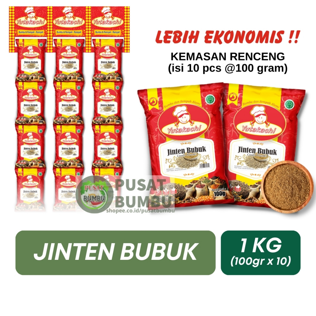 

[RENTENG] Jinten Bubuk 100gr x10 pcs / pusat bumbu yutakachi