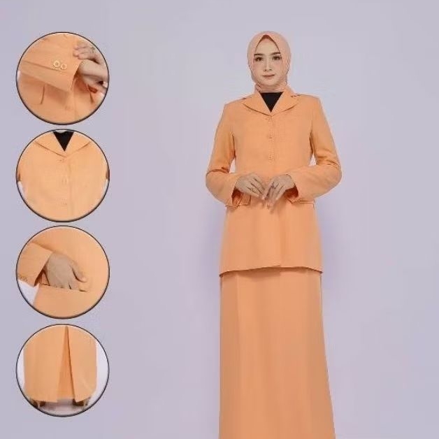Baju Seragam Dharma Wanita Persatuan/Blazer DWP Nasional Set Rok Span