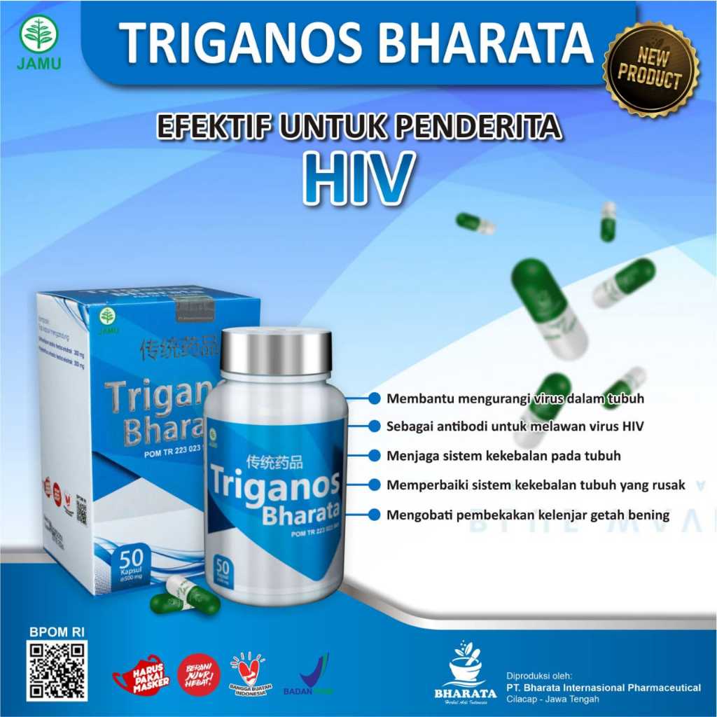 Obat Hiv Aids Infeksi Virus Hiv Herbal Sembuh Total Tanpa Arv Triganos Bharata Ampuh Original