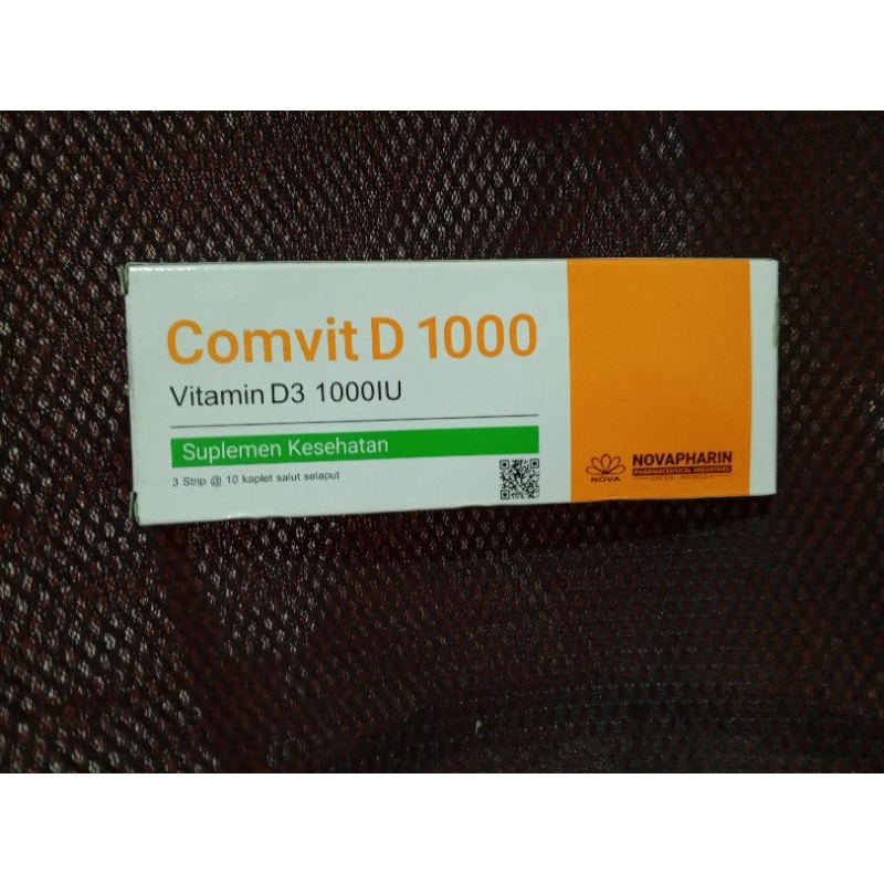 comvit d 1000 iu box 30 tablet vitamin d3 1000iu