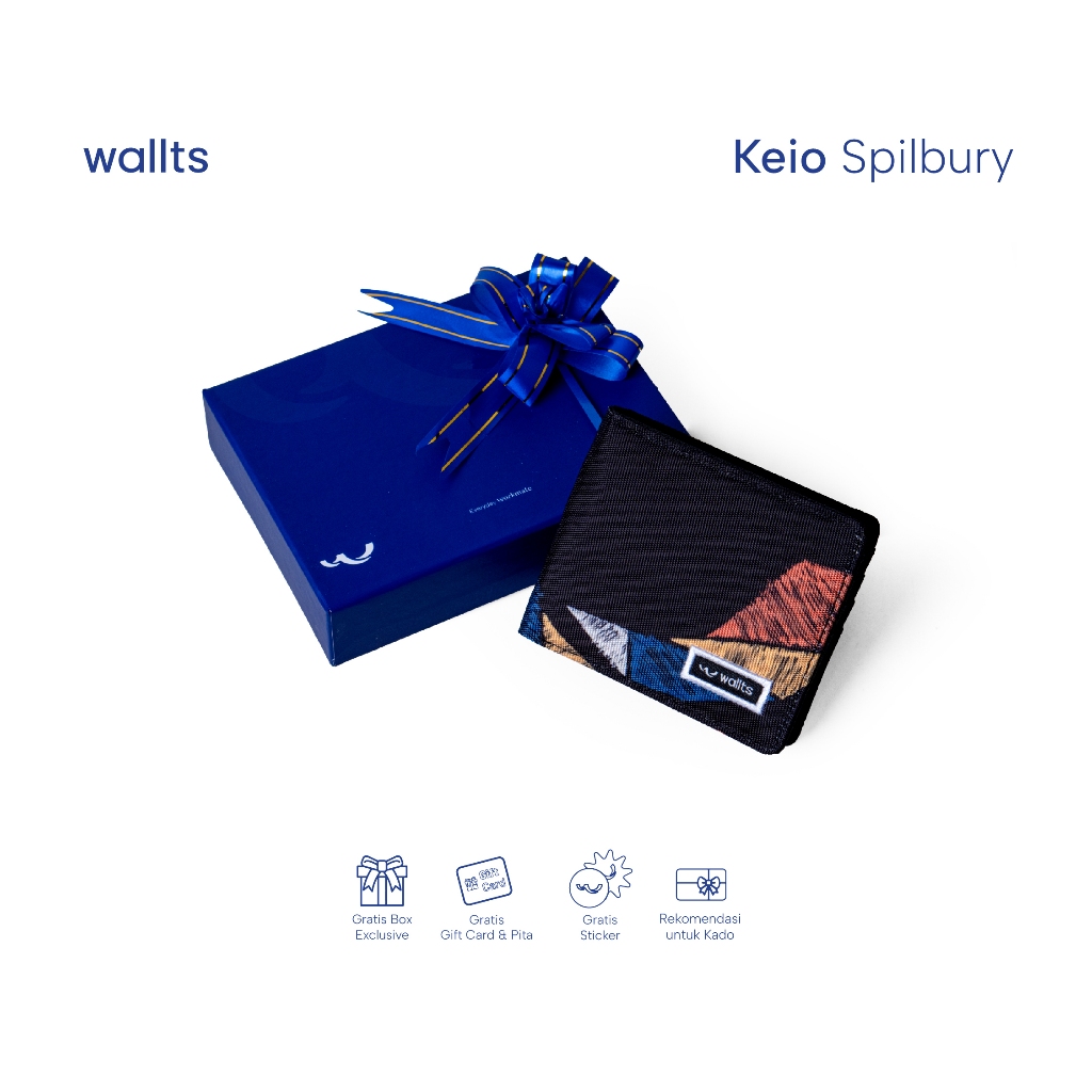 Wallts Keio Spilbury - Dompet Wallet Pria dan Wanita